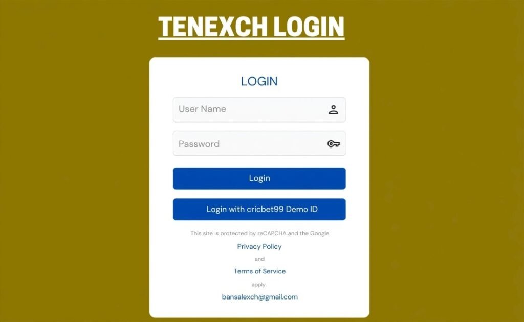 Tenexch login
