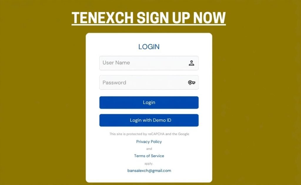 Tenexch Sign Up Now